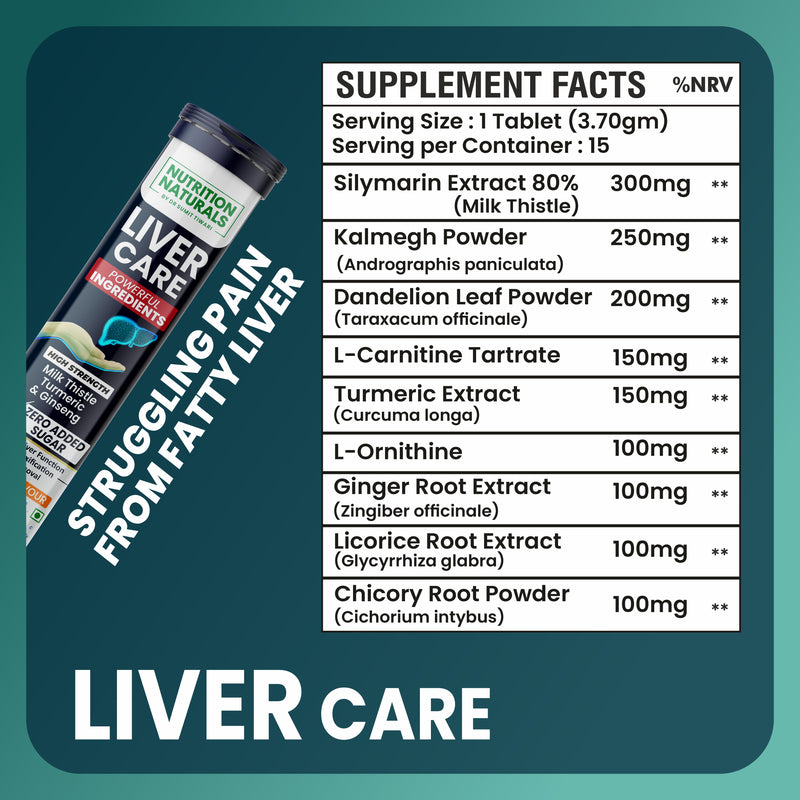 Liver Care - 9 in 1 - with Milk Thistle, Dandelion, Turmeric, Ginseng