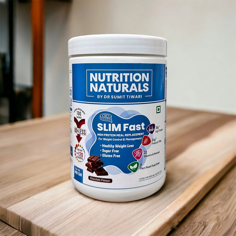 Nutrition Naturals SLIM FAST 400 gm - High Protein Meal Replacement for Weight loss and weight management