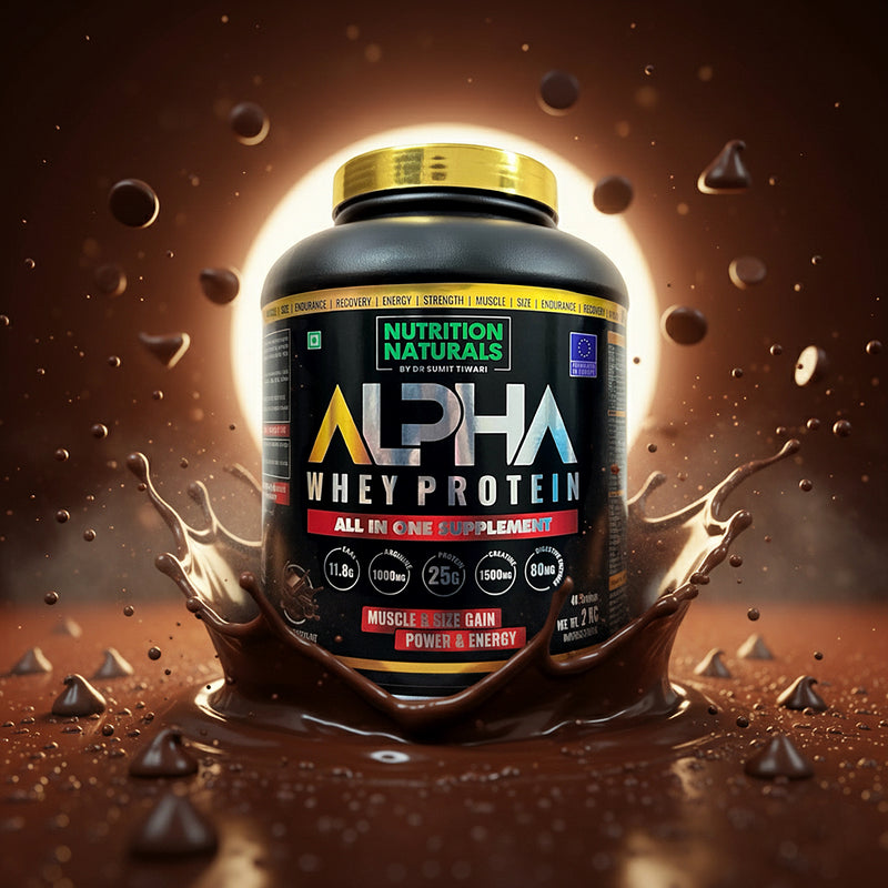 ALPHA WHEY PROTEIN - Whey Protein blend with Digestive Enzymes for Faster Absorption | Improved Strength, Faster Recovery & Muscle Building