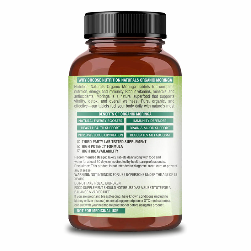 Organic Moringa Superfood 1200mg (60 capsules)