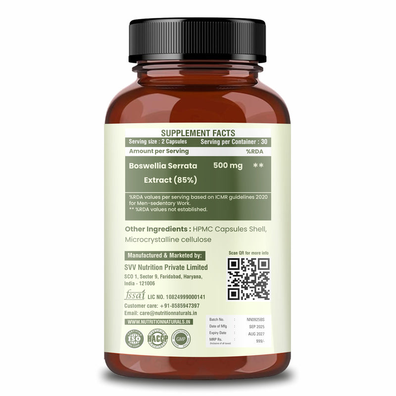 Boswellia Serrata 500 mg (60 capsules)