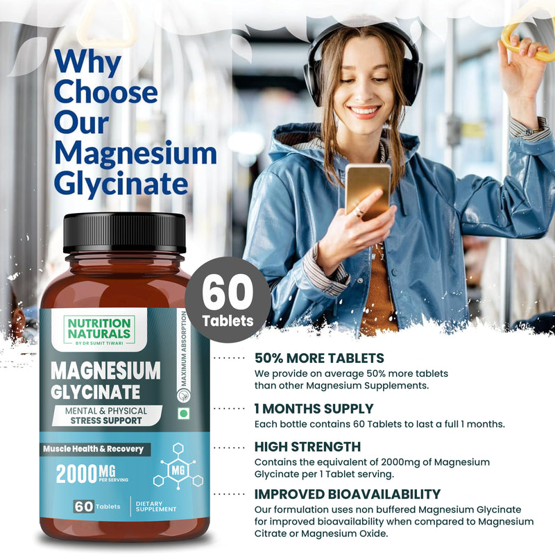 Magnesium Glycinate 2000mg (60 capsules)