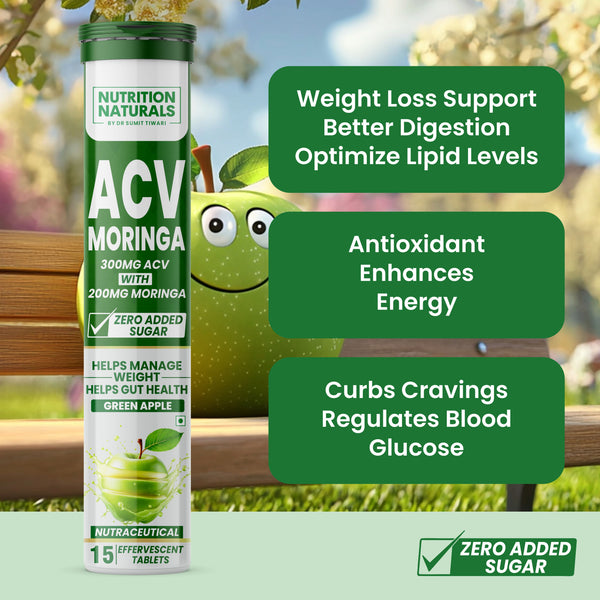 ACV Moringa - Apple Cider Vinegar with Moringa - 500 mg