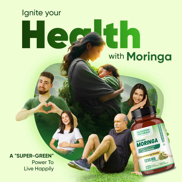 Organic Moringa Superfood 1200mg (60 capsules)