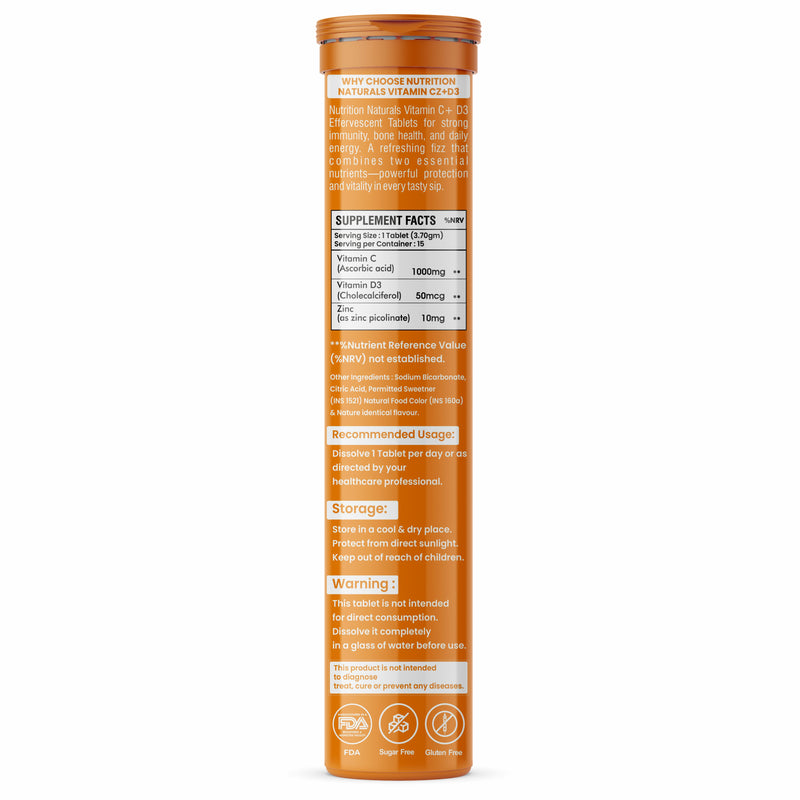 Vitamin CZ + D3 (Vitamin C, Zinc, Vitamin D3) - 1000 mg