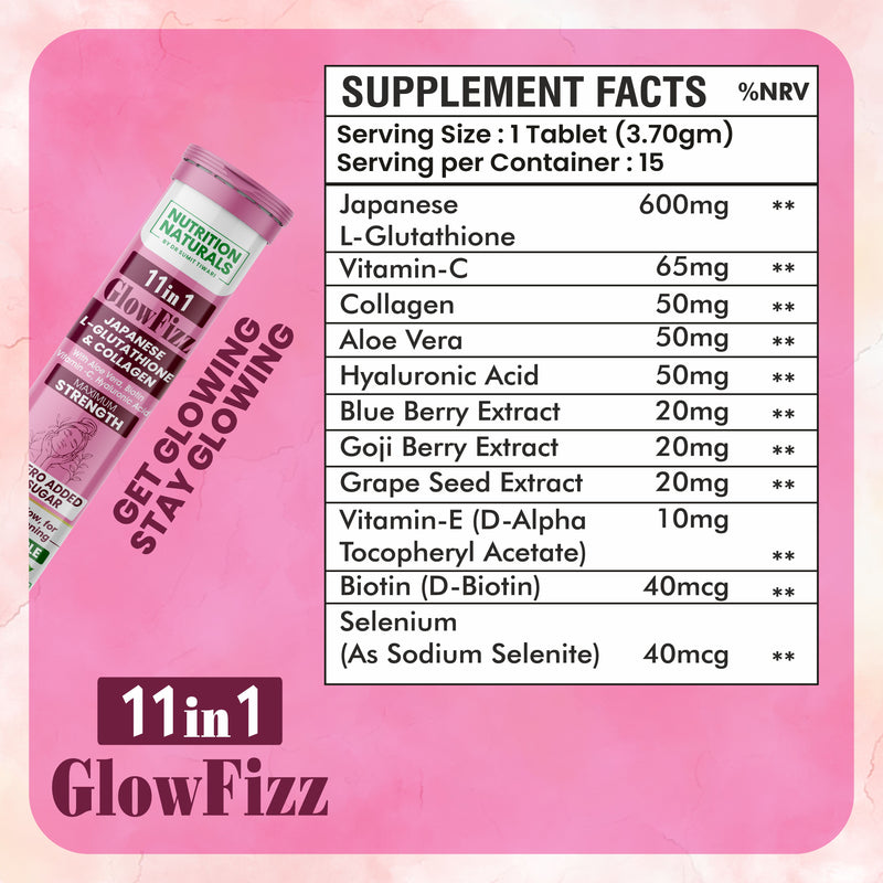 GlowFizz - 600mg Japanese Glutathione Effervescent Tablets