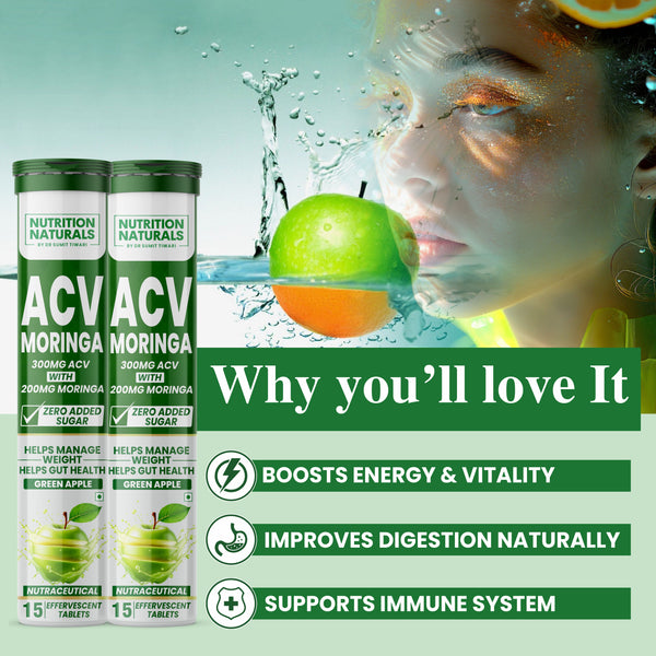 ACV Moringa - Apple Cider Vinegar with Moringa - 500 mg