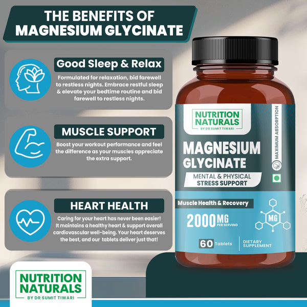 Magnesium Glycinate 2000mg (60 capsules)