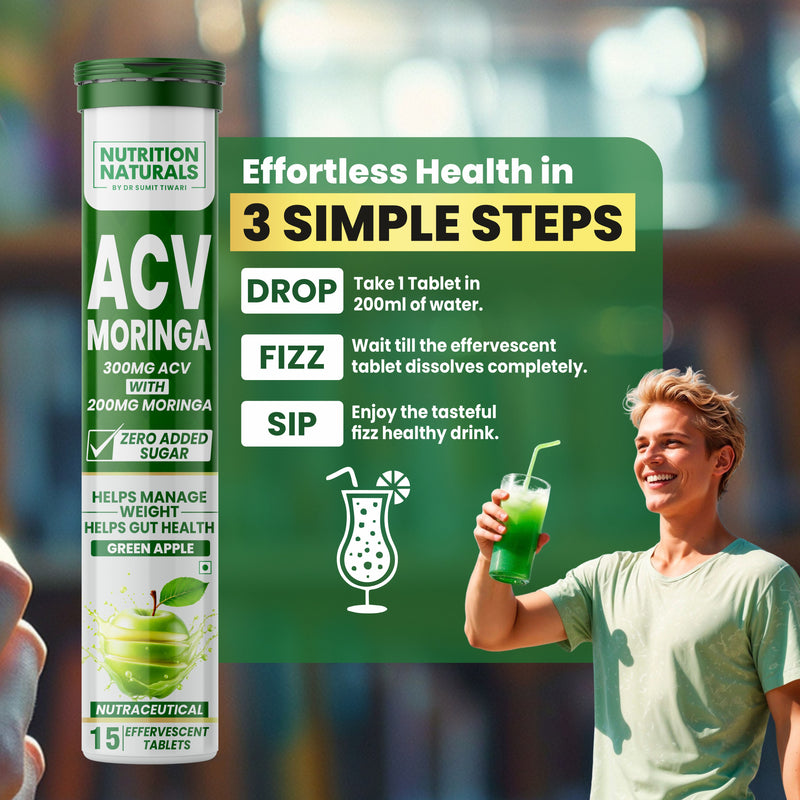 ACV Moringa - Apple Cider Vinegar with Moringa - 500 mg