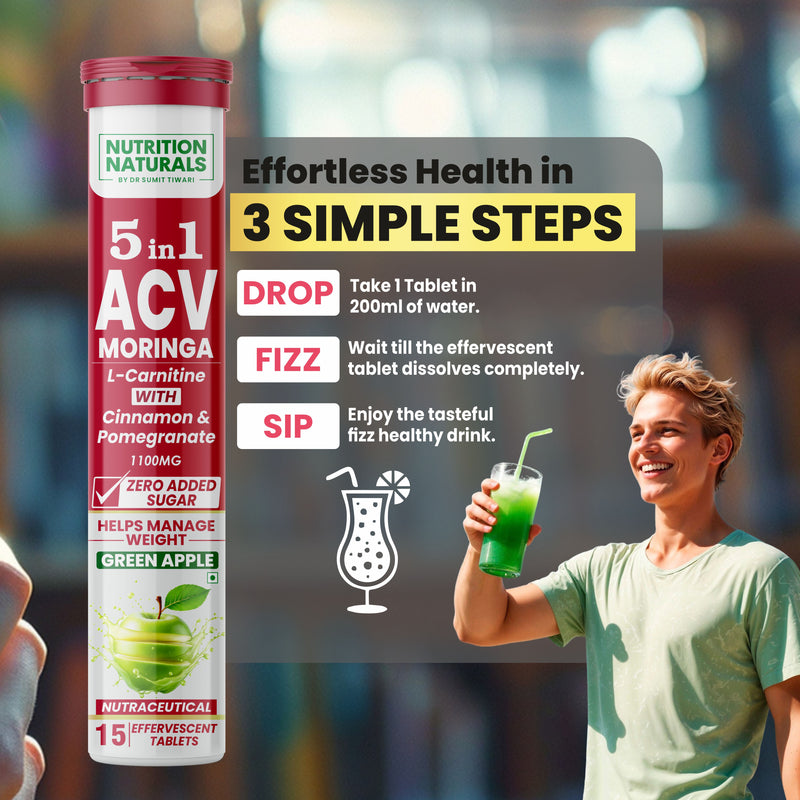 5 in 1 ACV Moringa, with L-Carnitine