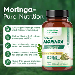 Organic Moringa Superfood 1200mg (60 capsules)