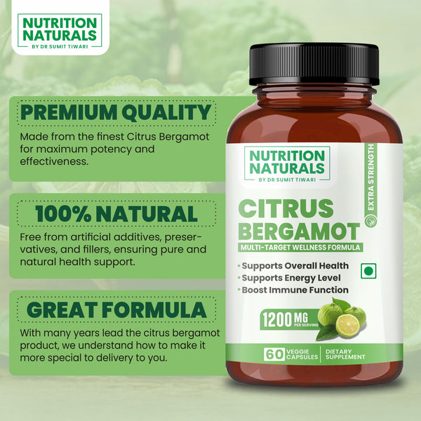 Citrus Bergamot 1200 mg - Immunity & Energy (60 capsules)
