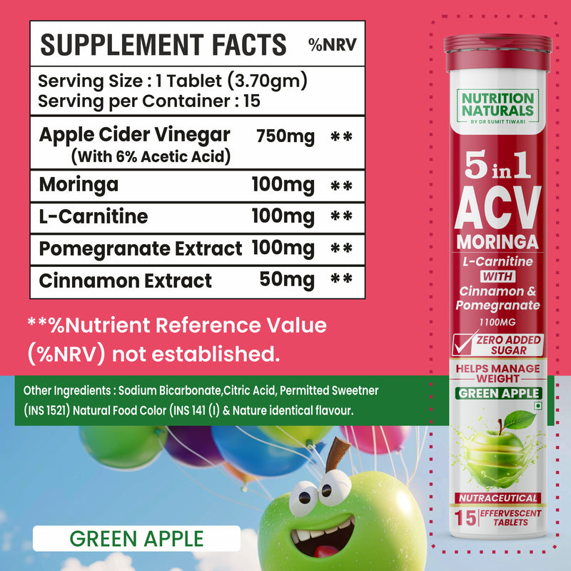 5 in 1 ACV Moringa, with L-Carnitine