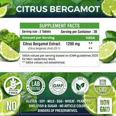 Citrus Bergamot 1200 mg - Immunity & Energy (60 capsules)