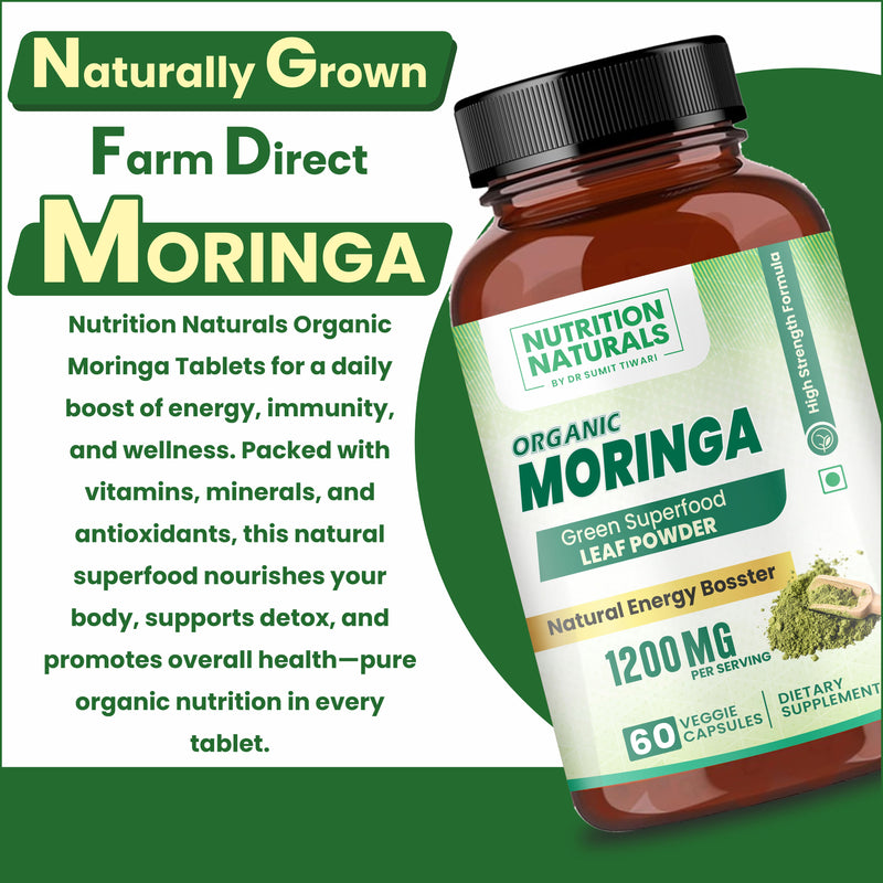 Organic Moringa Superfood 1200mg (60 capsules)
