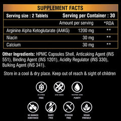 SUPER PUMP Arginine AAKG - Fuels Muscle Growth | Boosts Nitric Oxide Production | Improved Oxygen Flow | Supports Heavy Training