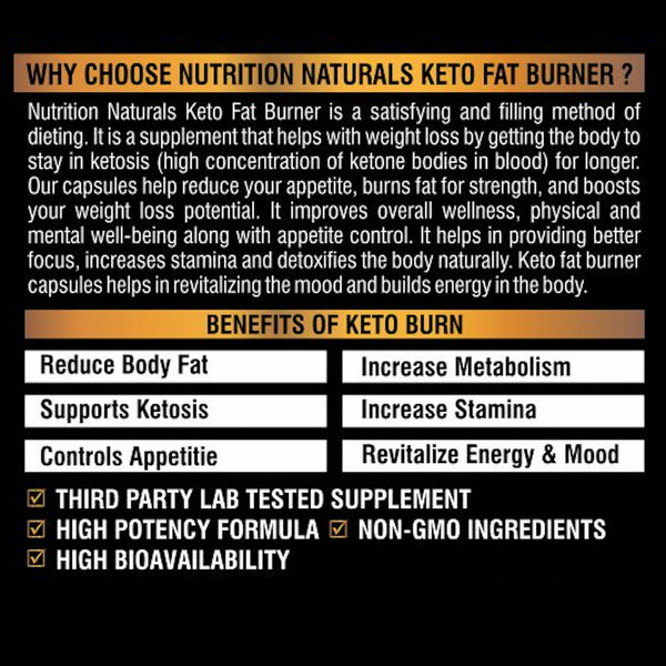 KETO BURN Fat Burner - Weight Loss with Green tea extract, Garcinia Cambogia & Green Coffee Extract | Weight Management Supplement for Men & Women