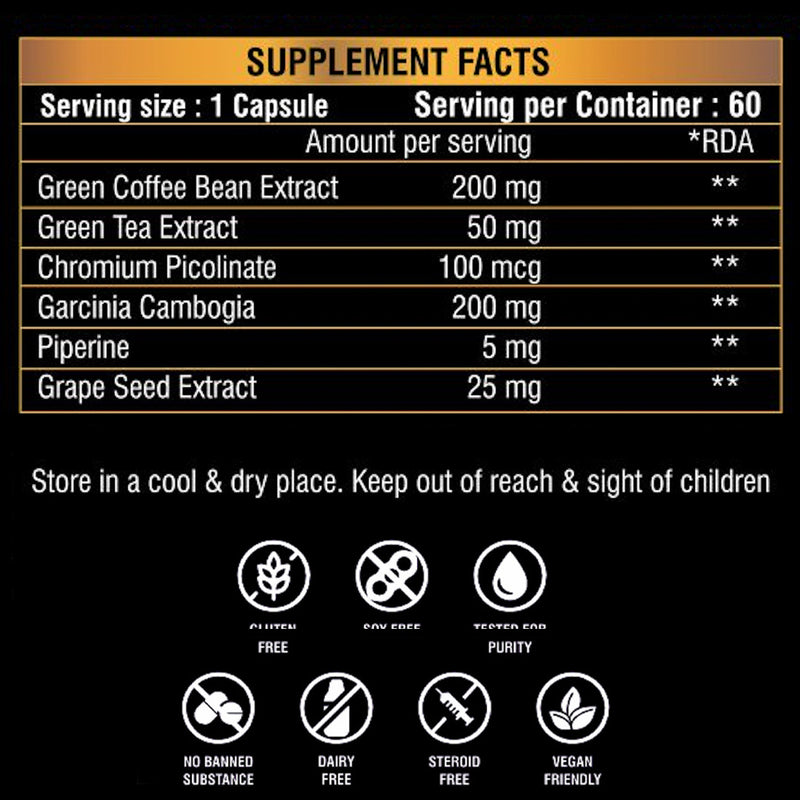 KETO BURN Fat Burner - Weight Loss with Green tea extract, Garcinia Cambogia & Green Coffee Extract | Weight Management Supplement for Men & Women