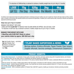 Nutrition Naturals SLIM FAST 400 gm - High Protein Meal Replacement for Weight loss and weight management