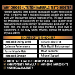 TESTO BOOST - Supports Healthy Testosterone Levels, Performance, Stamina & Energy