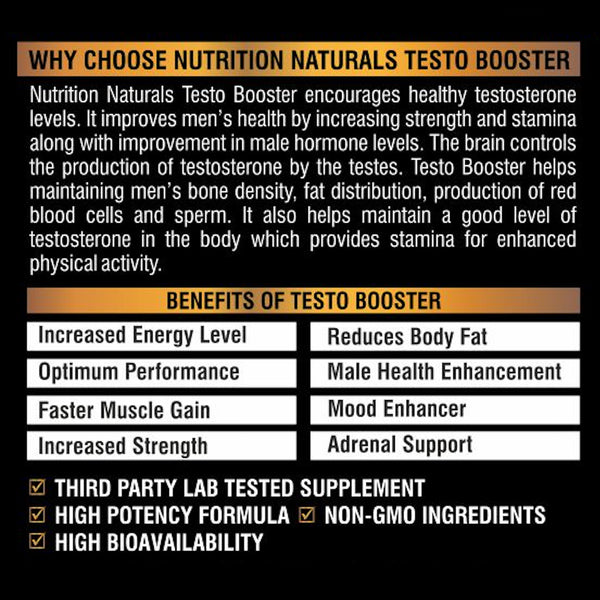 TESTO BOOST - Supports Healthy Testosterone Levels, Performance, Stamina & Energy