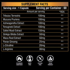TESTO BOOST - Supports Healthy Testosterone Levels, Performance, Stamina & Energy
