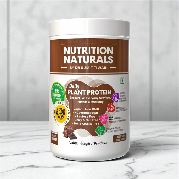 DAILY PLANT PROTEIN - Plant Protein as Smooth As Whey | PDCAAS of 1 | Clean, Easy to Digest