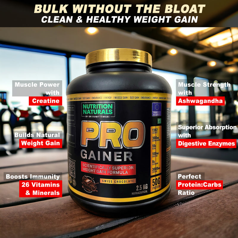 Pro Mass Gainer 4 kg - Nutritious Way to Gain Weight | Post-Workout Recovery | Reduces Muscle Breakdown & Boosts Metabolism